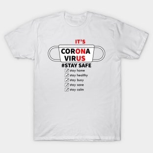 CORONA VIRUS - Checklist - IT'S ON US T-Shirt
